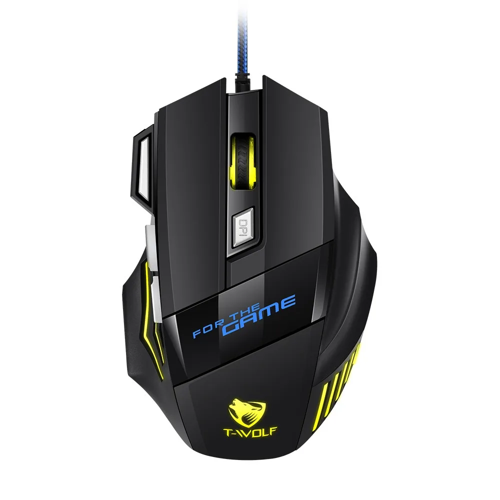 

Fluent RGB Light Wired Mouse Illuminated Colorful Esports Wired Mouse Ergonomics Cool RGB USB Wired Mouse PC Laptop