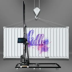 Portable 3D Printer for Wall CMYK+W Art Robot Technology Wall Printing Machinery 3D Vertical Paper Wall Mural Printer