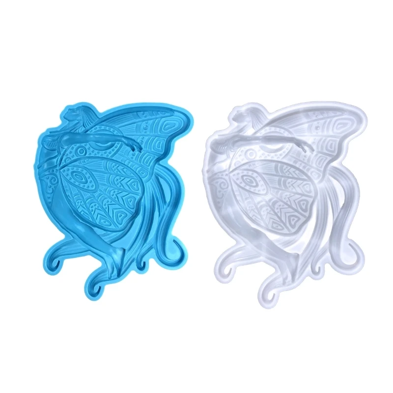 

Home Display Decoration Mold Butterfly Girl Pendant Silicone Mold Wall Decoration Girl Ornaments Mold DIY Making Dropship