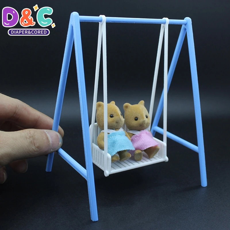 1:12 Dollhouse Miniature Furniture Swing Chair Hammock Doll House Decor Toy Miniature Garden Furniture Swing