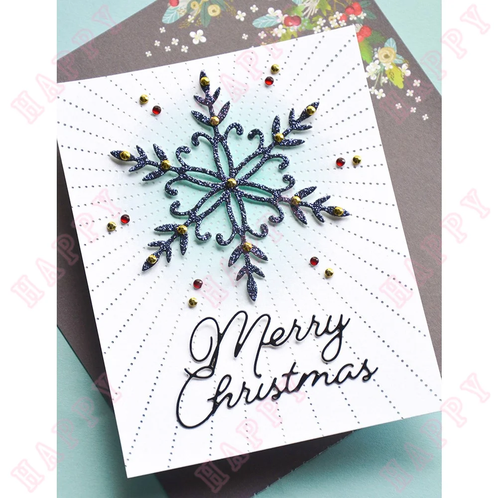 Corte de metal morre decorações de natal e atividades de inverno diy artesanato fazer cartão de felicitações scrapbook diário modelo de gravação