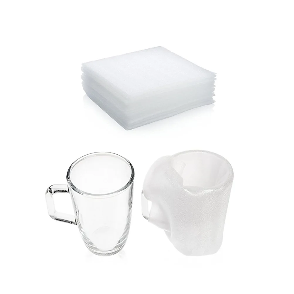 

50 PCS Shockproof Pearl Cotton Board Glassware Protection Shipping Supplies Material Packing for Moving