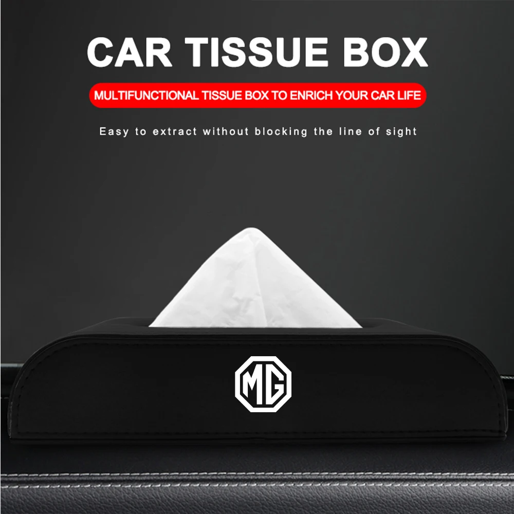 

Автомобильная кожаная коробка для салфеток, центральная консоль, подлокотник, чехол для салфеток, автоаксессуары для гаражей Morris MG Motors GS MG5 MG3 MG4 MG6 MG7
