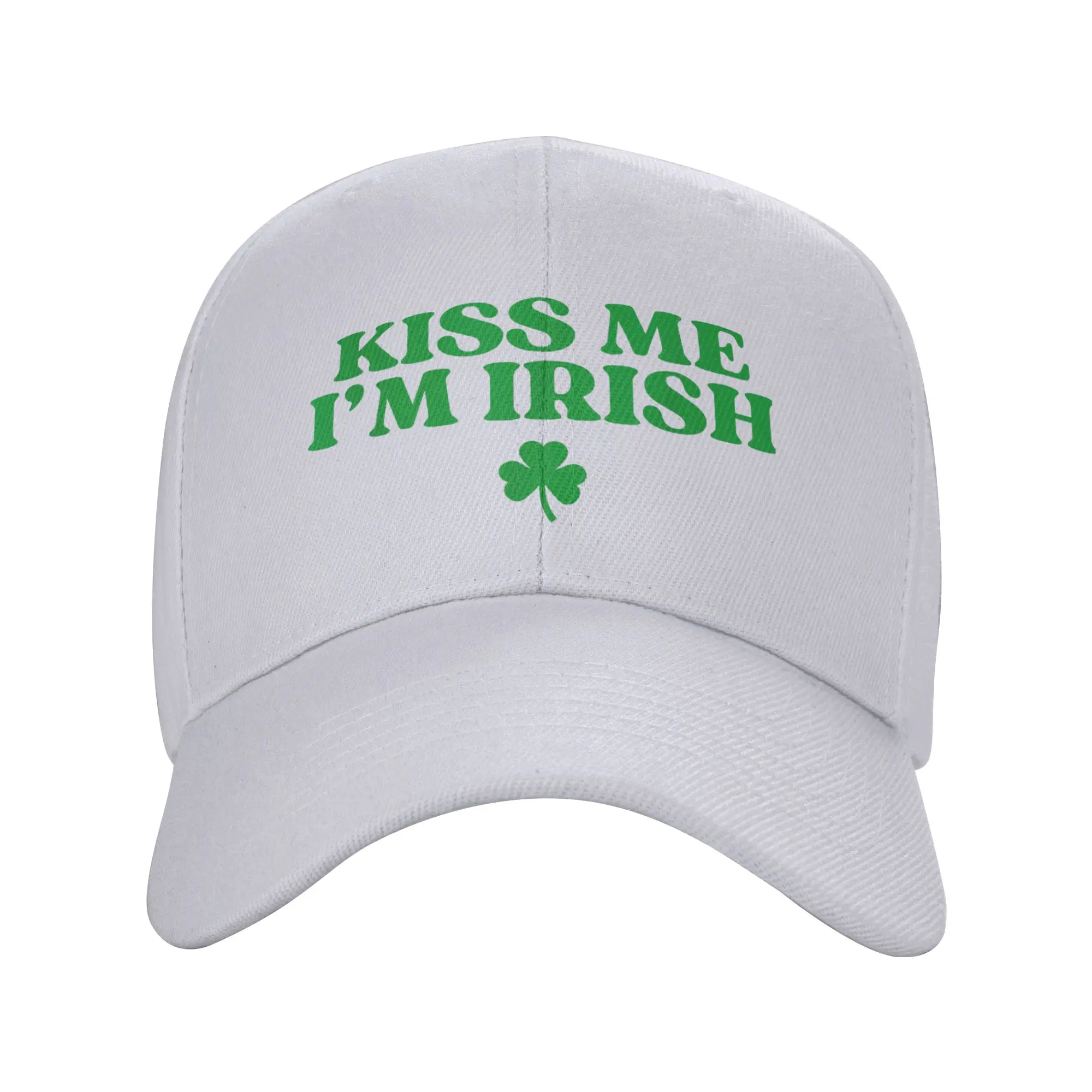 

Kiss Me I'm Irish Funny St Patricks Day Baseball Cap Street Style Male Trucker Hat Sun Design Outdoor Sports Baseball Caps Gift
