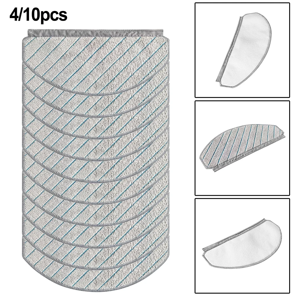 10/4pcs Mop Cloth For ECOVACS For Deebot N20/N20 PLUS/N20 PRO-PLUS Vacuum Cleaner Parts Machine Washable Reusable