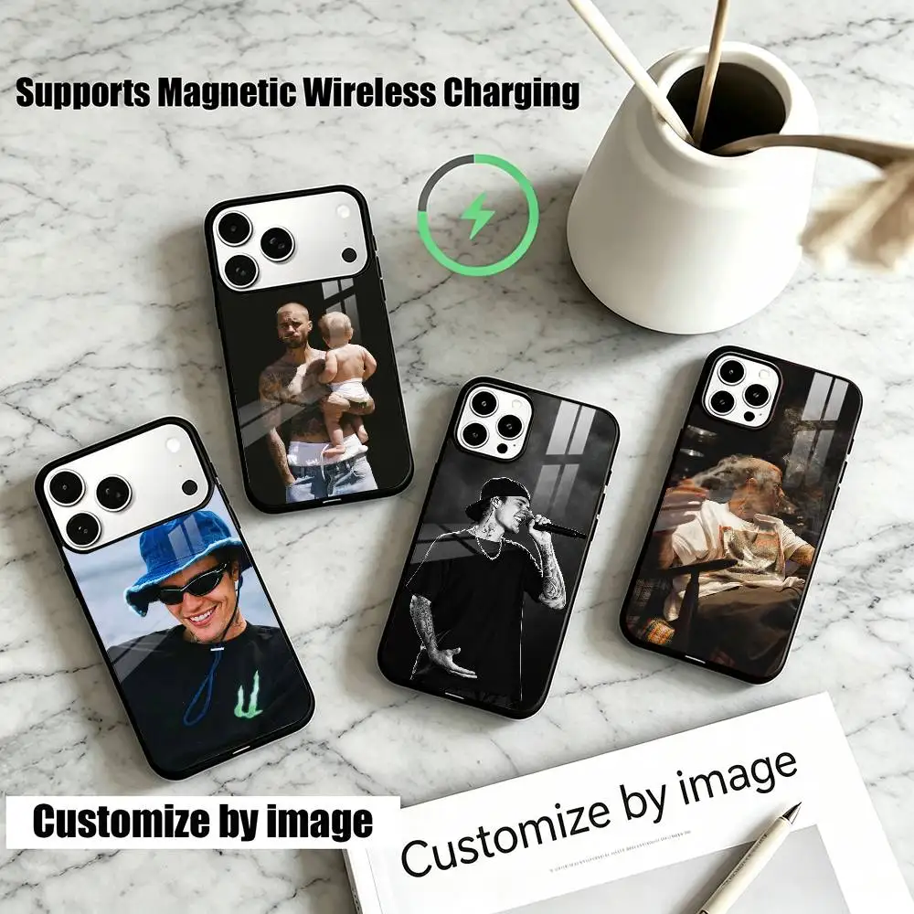 

Gift POP Singer Justin B-Bieber Phone Case For iPhone17,16,15,14,13,12,11 Plus,Pro Allows magnetic wireless charging
