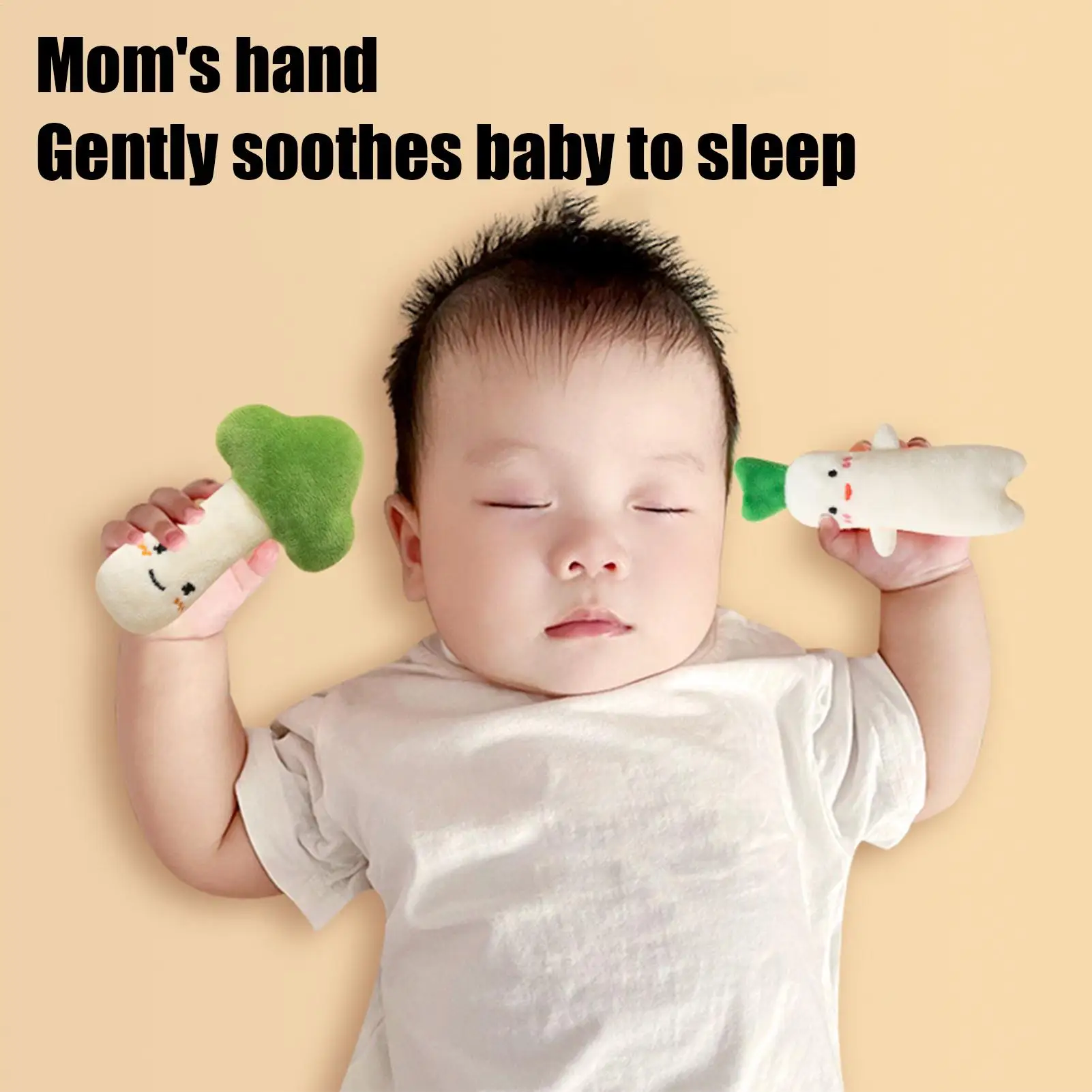 Soothing ตุ๊กตาสําหรับทารกผัก Hand Grip ตุ๊กตาเด็กจุกนมหลอกสําหรับ Sleep Soft อาหารตุ๊กตาของเล่นอุปกรณ์เสริมสําหรับเด็กผู้หญิง