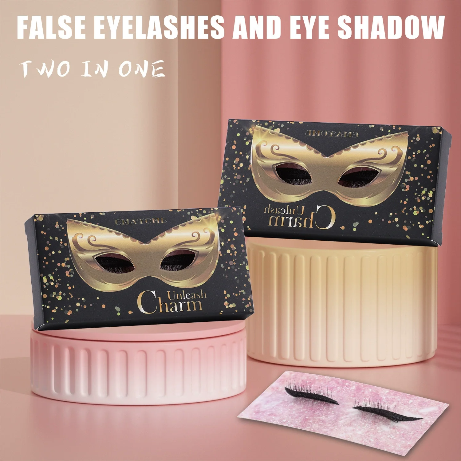 Hot Sale 1 Pair With Eye Shadow Fake Eyelashes Exaggerated Curling Eye Shadow Eyelashes