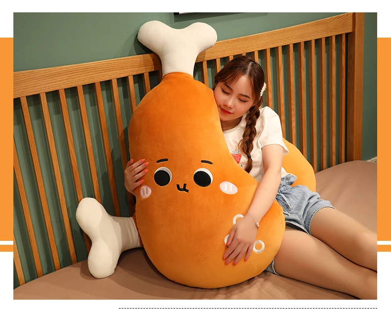 

high quality soft plush toy cute chicken toy 50cm chicken pillow sofa cushion christmas gift h1020