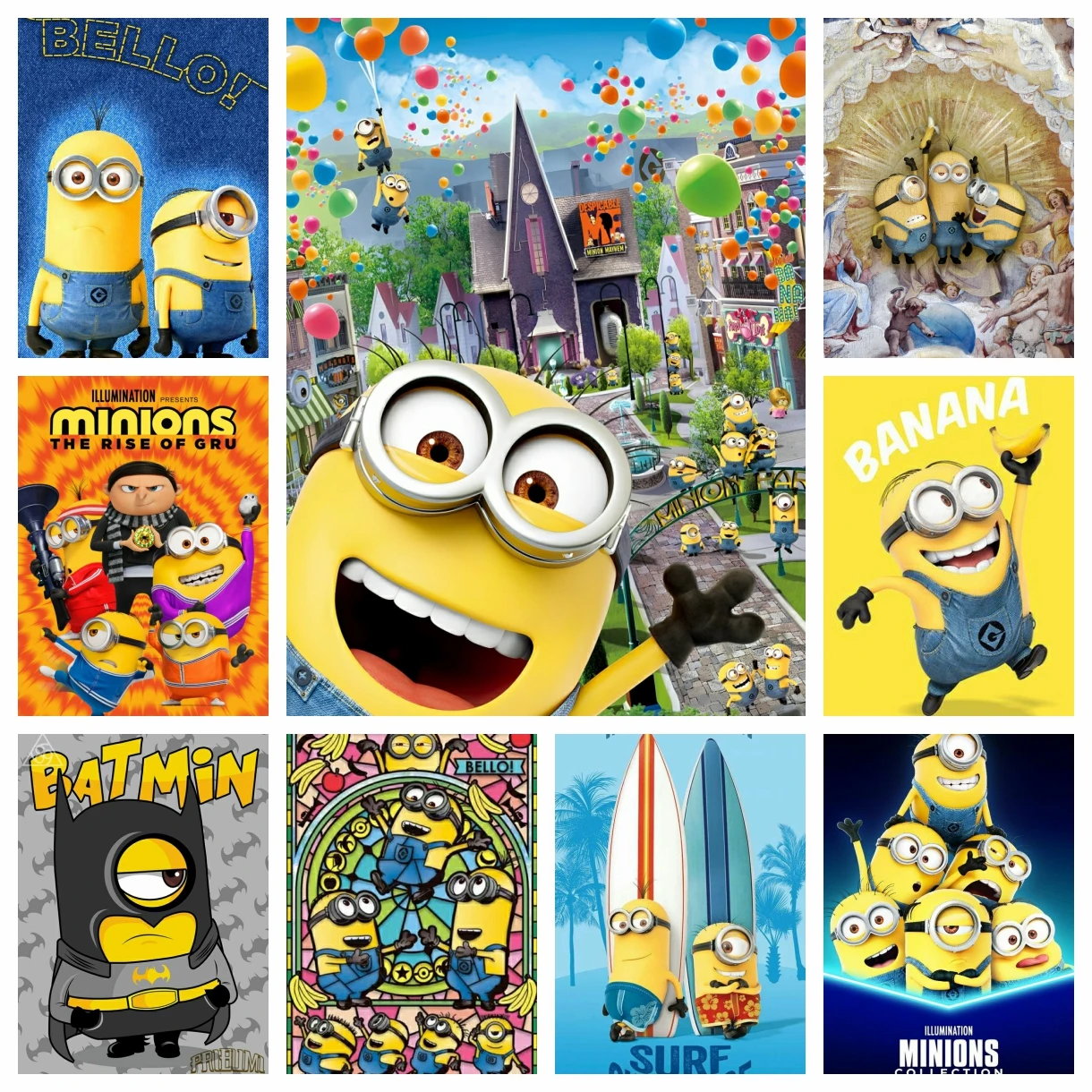 

Cute-M-Minions Cartoon Lovely Diamond Painting Cross Stitch Kit Pixel Mosaic Embroidery Home Decor 5D DIY Art Drawing Hanging