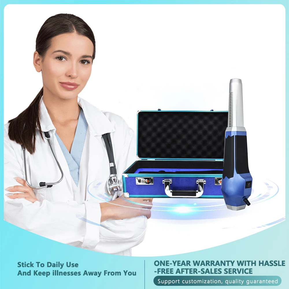 Newest 1200W Terahertz Stick Blower Blue Lightwave Massage Machine Blower Stick Quantum Light Energy Telomerase Healing Machine