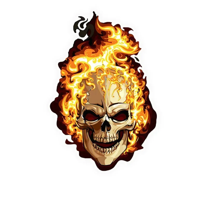 Car Sticker Angry Skeleton Skull Windshield Bumper Motorcycle Helmet Decal High Quality Vinyl Scratches Waterproof PVC,