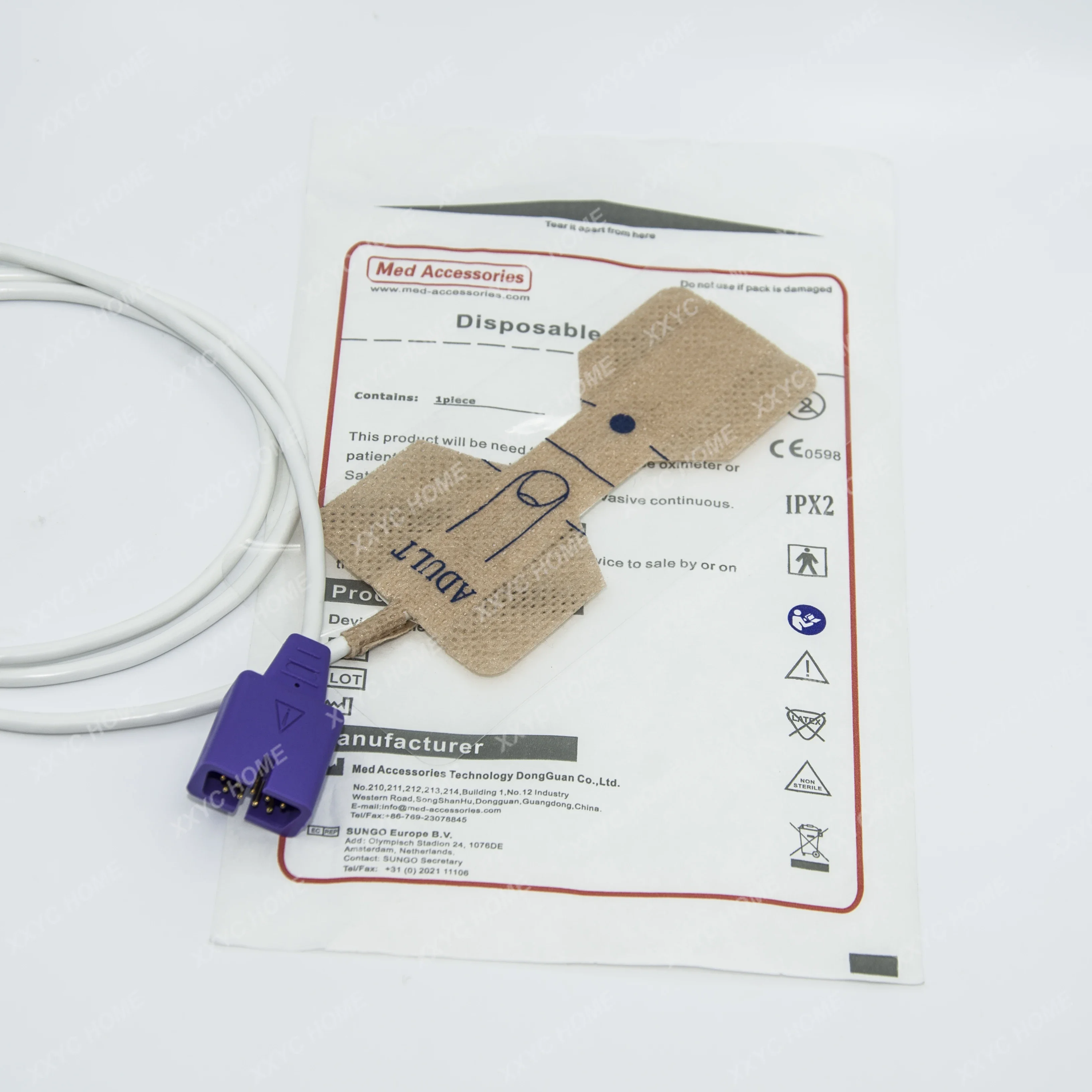 

Neonate Infant Adult Probe Adhesive Single Use Compatible Nellcor 9 Pin Disposable Spo2 Sensor