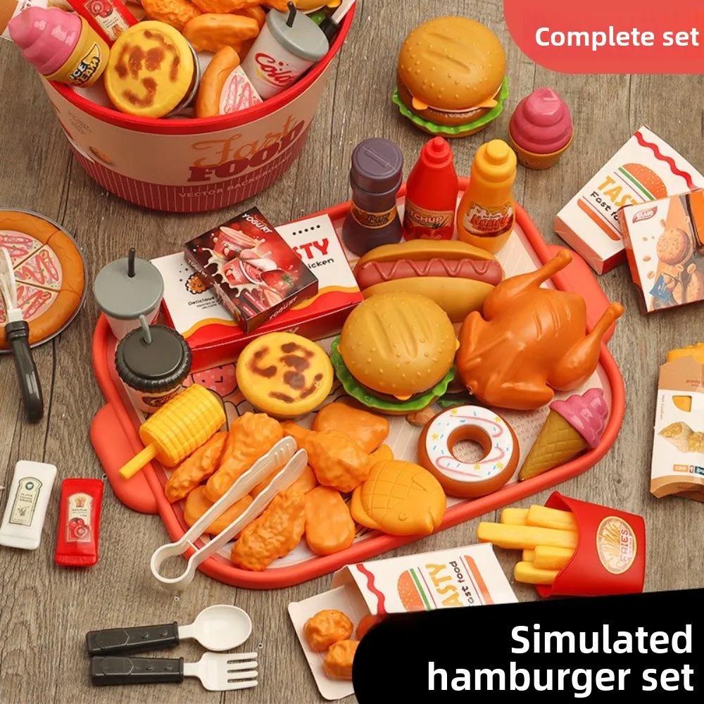 Simulation Pizza Kitchen Toys Set Cutting Game Play Accessories Pretend Play House Interactive Food Toys Montessori Toy