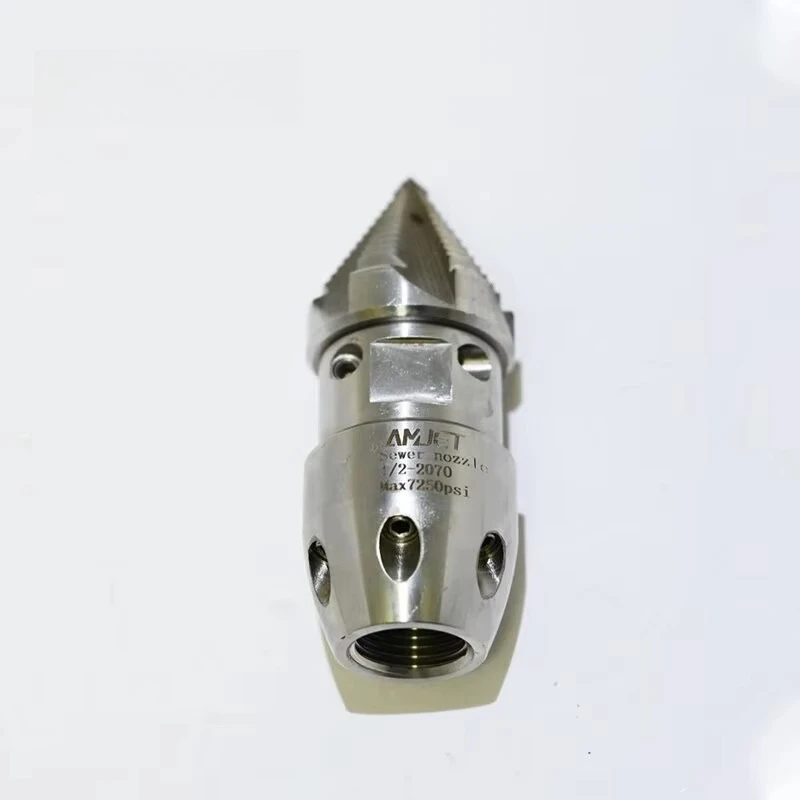 Intelligent Pressure Injector Rotary Nozzle 1/2 In. for Sewer Cleaning Machine HIGH PRESSURE WASHER Sewer Nozzle