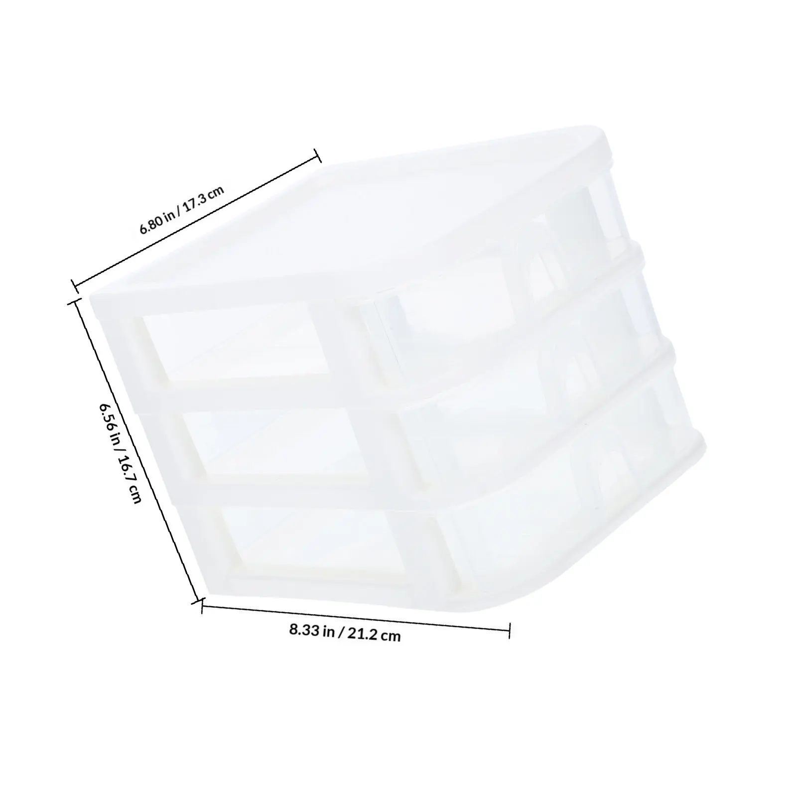 Desktop Drawer Box Transparent Plastic Organizer Smooth Gliding Drawers for Office Home Desk Storage File Holder Makeup