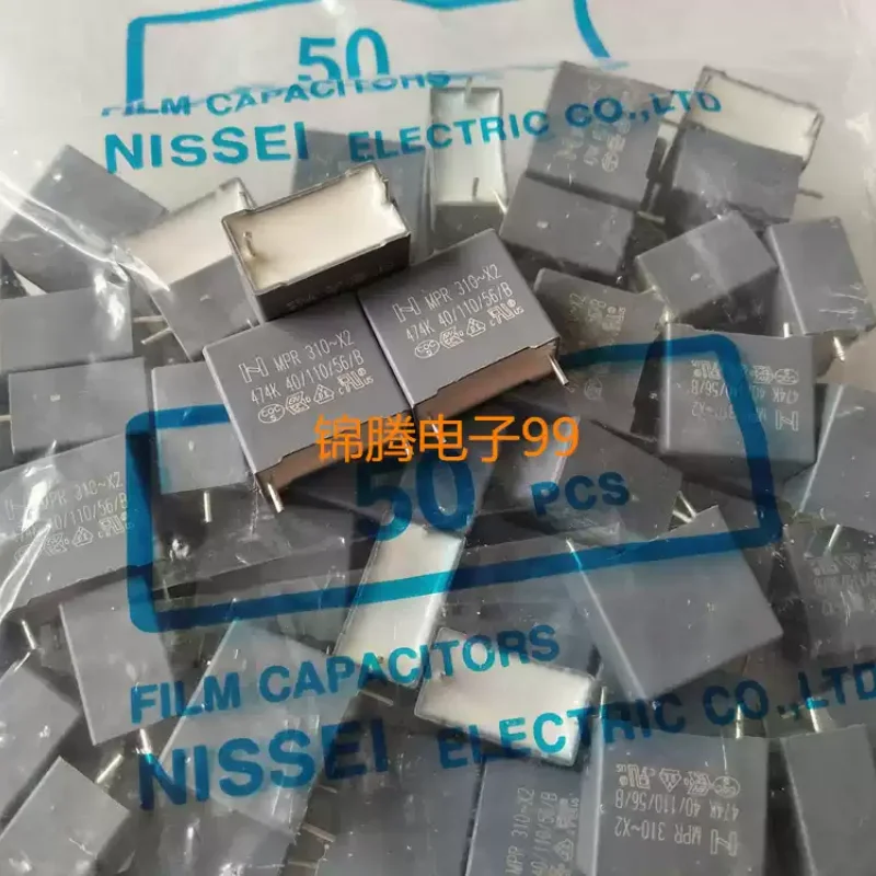10-100pcs original packaging Nissei MPR 0.47uf 310v x2 470nf 474k film capacitor p15