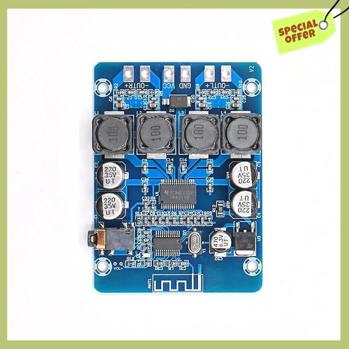 

Advanced XH-M314 Bluetooth Digital Power Amplifier Board TPA3118 Dual 45W Audio Module AUX Decoding