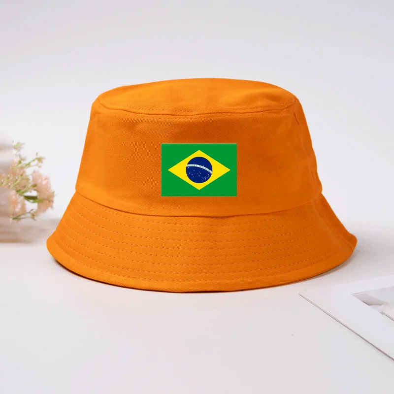Washed Distressed Baseball Cap Men Women Cotton Vintage Dad Hat Brazil National Colors Yellow Green Graphic Profile Curved Brim
