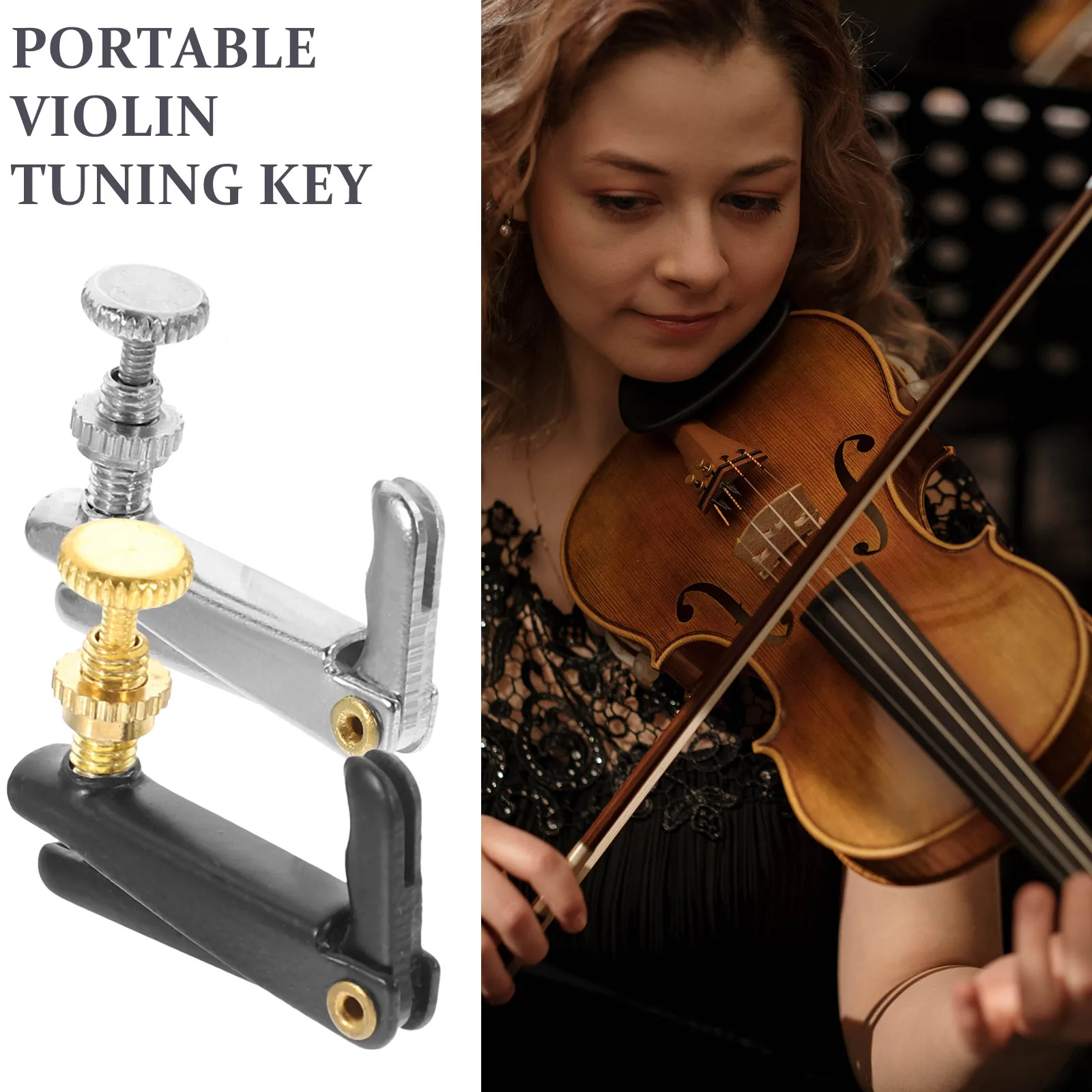 

8 Pcs Violin Trimmer Metal Key Musical Instrument Tuner Violins Tuning Tools Parts and Accessories