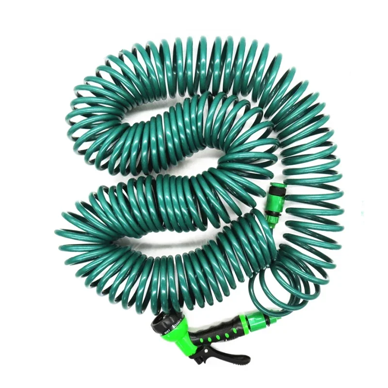 EVA Coil Garden Hose Spring Recoil Garden Water Hose with 3/4