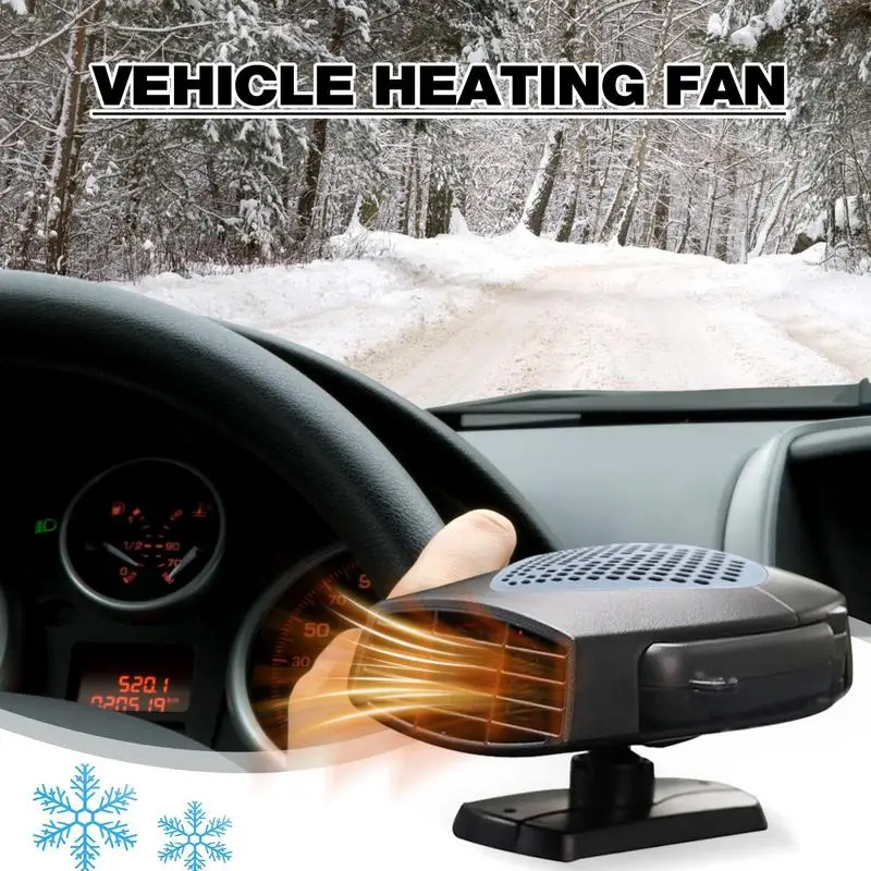 

Portable Heater For Car 12V Car Heater Fan Portable 2 IN 1 Cooling Heating Auto Windshield Defroster Electric Dryer Windshield