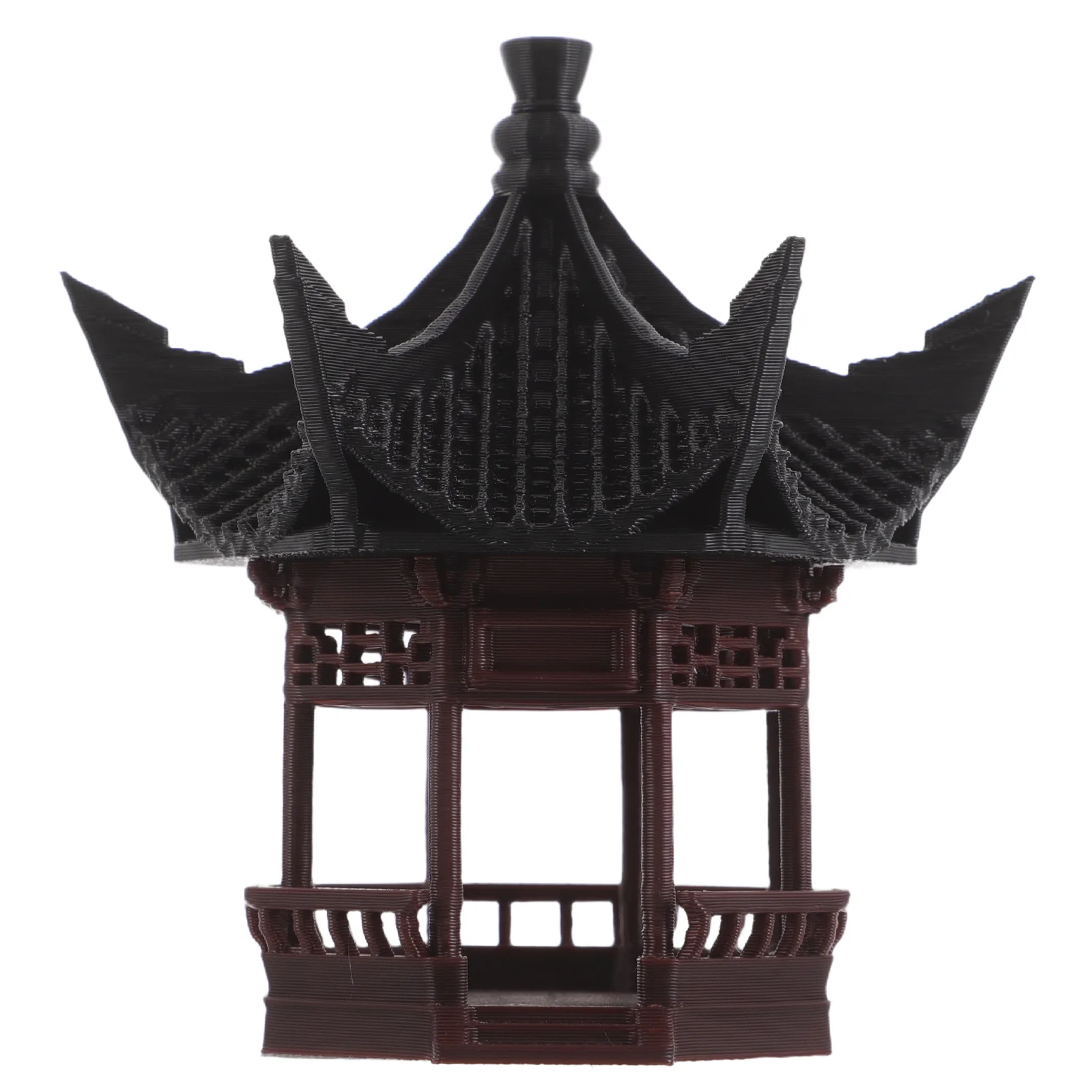 

Mini Pagoda Miniature Landscape Decoration Elegant Bonsai Garden Ornament Traditional Chinese Courtyard Statue Aquarium