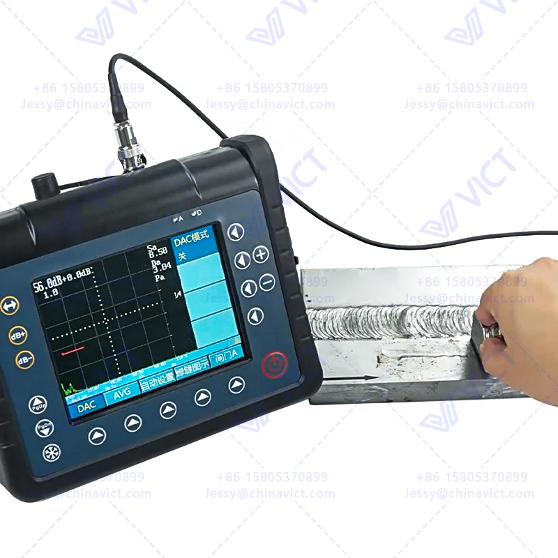 Detector ultrassônico de falhas para inspeção de solda