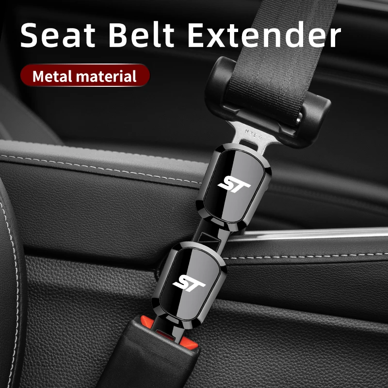 Car Seat Belt Extender Cover Safety Seatbelt Lock Buckle Accessories For Ford Focus Fiesta Ranger Mondeo Kuga Escape Explorer - view 3