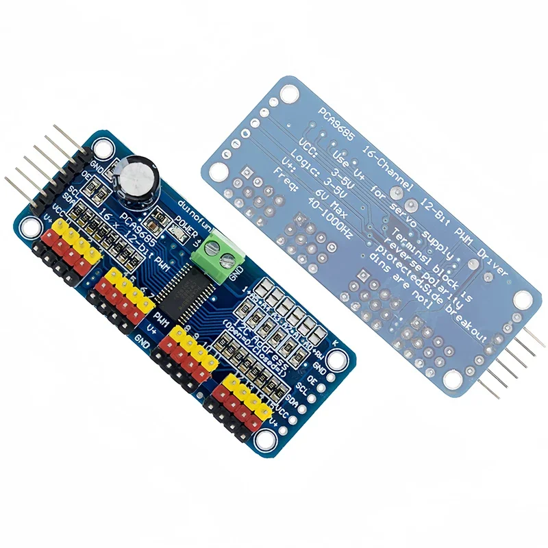 PCA9685PW 16 Channel 12-bit PWM/Servo Driver-I2C Interface PCA9685 Module Raspberry Pi Shield Module Servo Shield