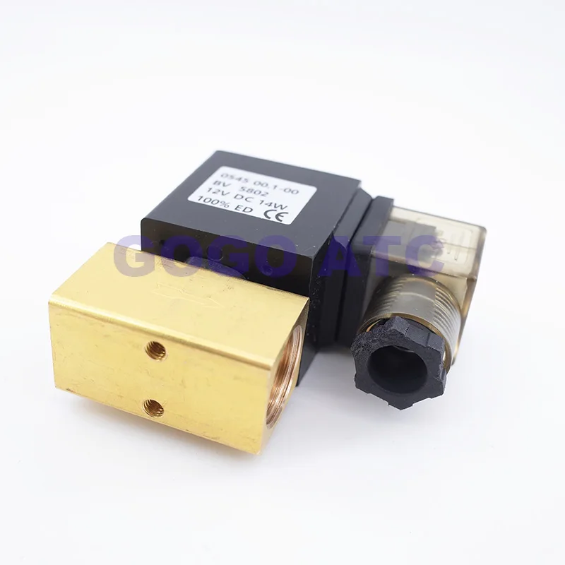80bar High Pressure Solenoid 2 Way 1/4 3/8 1/2 Bsp 12v 24v Ac220v Normal Close Jt22-02 Direct Acting Brass