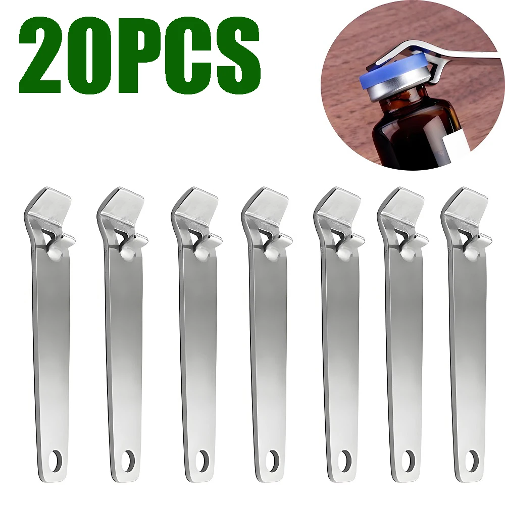20PCS Stainless Steel Oral Liquid Vial Opener Portable Ampule Bottle Can Opener Medical Tool for Nurses Doctors