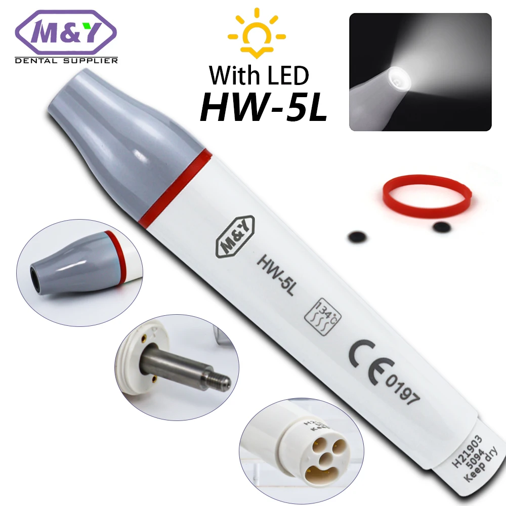 

Dental Ultrasonic Scaler Detachable Piezo Scaler Handpiece Ultrasonic Piezon Scaling Fit HW-5L scaler handpiece dentistry tools