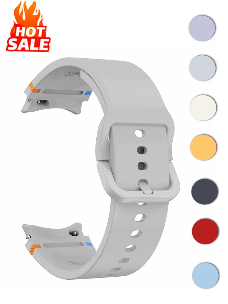 official-website Strap for Samsung Galaxy Watch 7 FE 44mm 40mm Silicone Bracelet Galaxy Watch 4 6 Classic 5 pro band 43mm 47mm