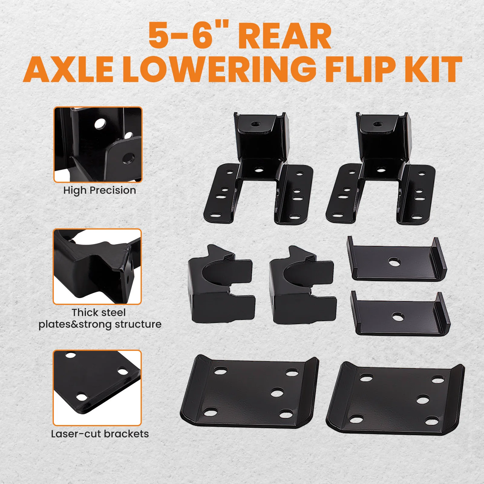 Rear Axle Drop Lowering Flip Kit for Chevrolet Silverado 1500 2WD 2007-2020