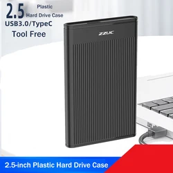 UTHAI 2.5 Tool Free Laptop Hard Drive Case USB3.0 Mechanical Solid State SSD Mobile Hard Drive Case TPYE C 3.1