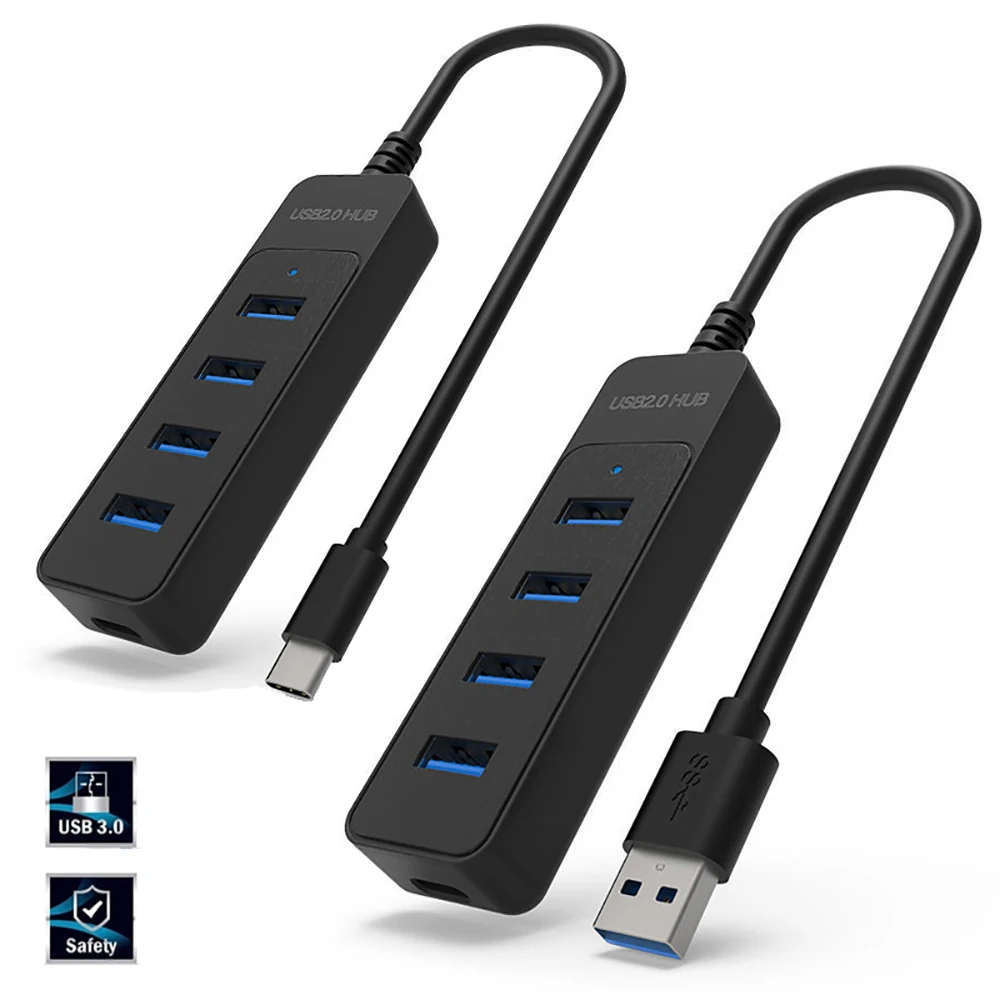 5A Multi Poorten USB 3.0 HUB Splitter Type C Hoge Snelheid Multi Extender USB Type C Expander Power Adapter voor Computer Accessoires