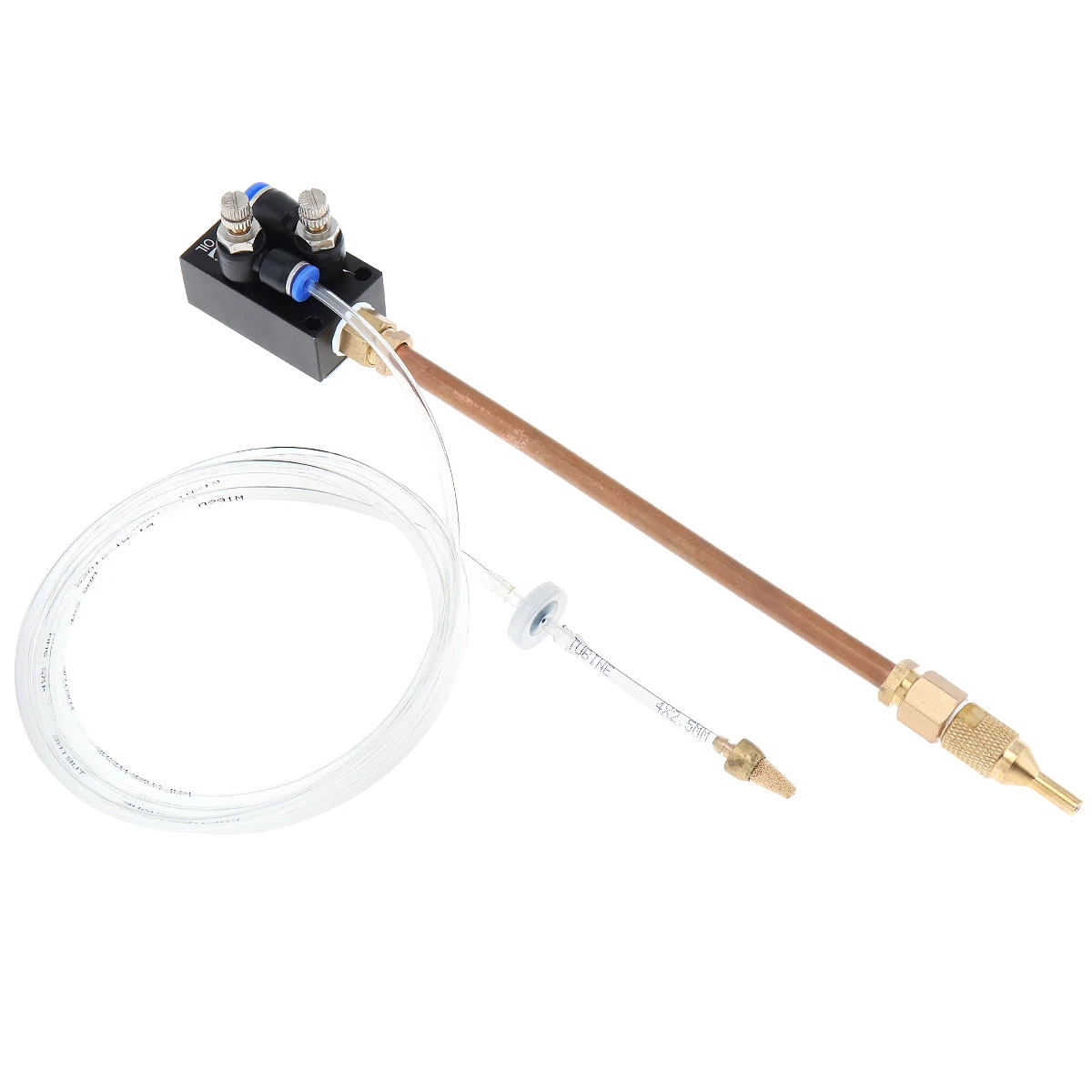 Precision Mist Coolant Lubrication Spray System with 20cm Copper Pipe and Check Valve Metal Cutting Cooling Machine/CNC Lathe