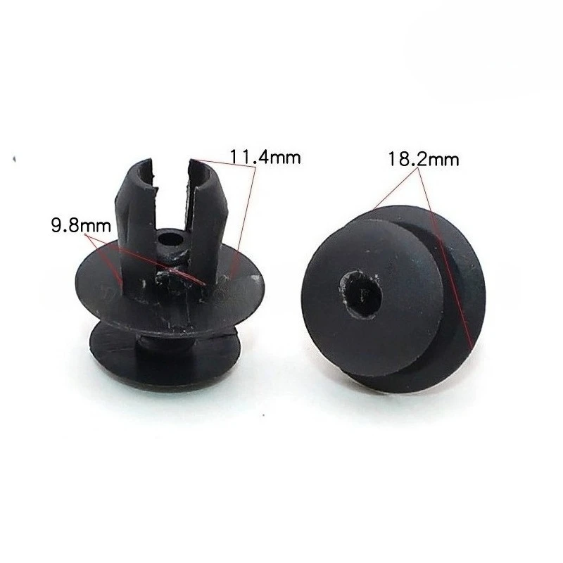 Image of 10-1000X Für VW Volkswagen T4 T5 Transporter Eurovan 701867299 Auto-Befestigungsclip Stoßstangen-Clip Innenverkleidungs-Druckhalter aus Kunststoff