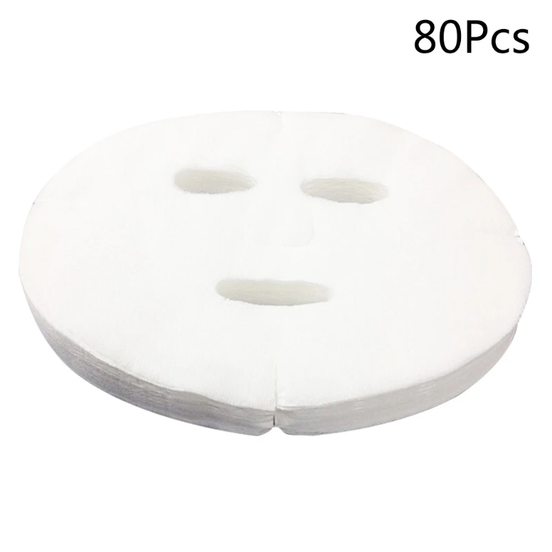 50/80/100 pçs máscaras faciais descartáveis ​​de papel não tecido máscaras faciais diy cosméticos para máscara cuidados da