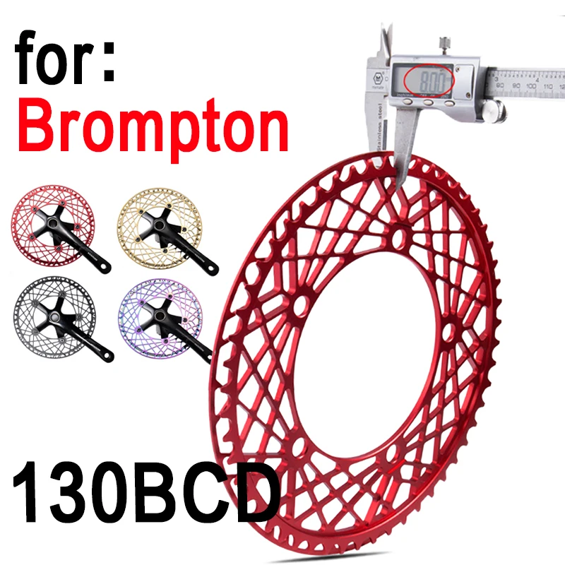 

for Brompton 130BCD 5 Screws Chainring Bicycle Chainring Guard 53T 56T Ultralight Hollow Protection Cover