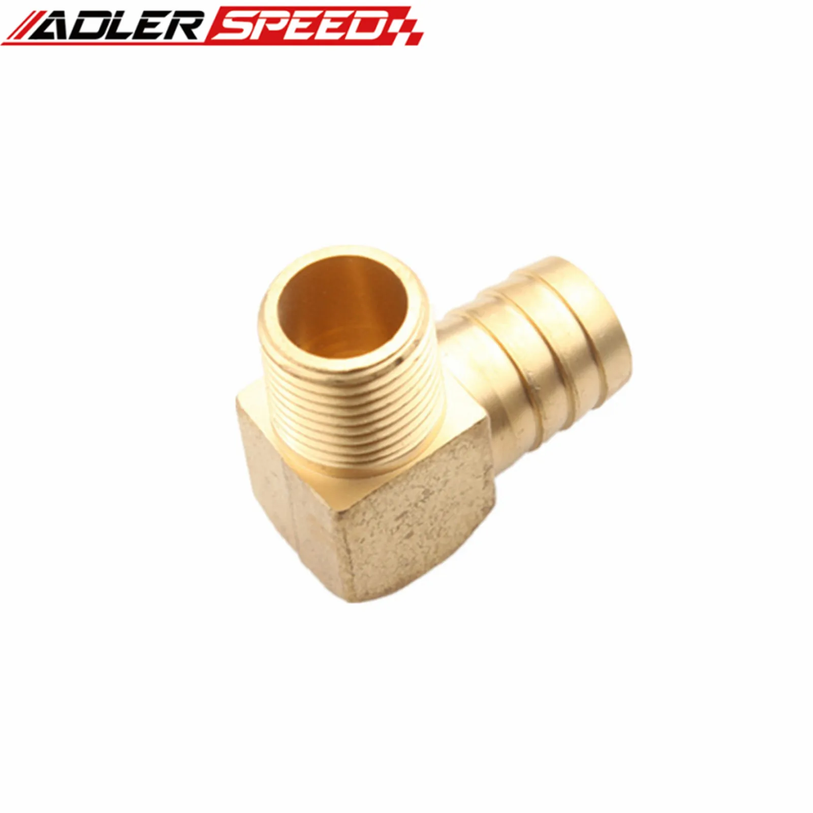 

2PCS 1" Hose Barbs To 1/2" NPT Male Thread Brass Fittings 90 Elbow Pipe