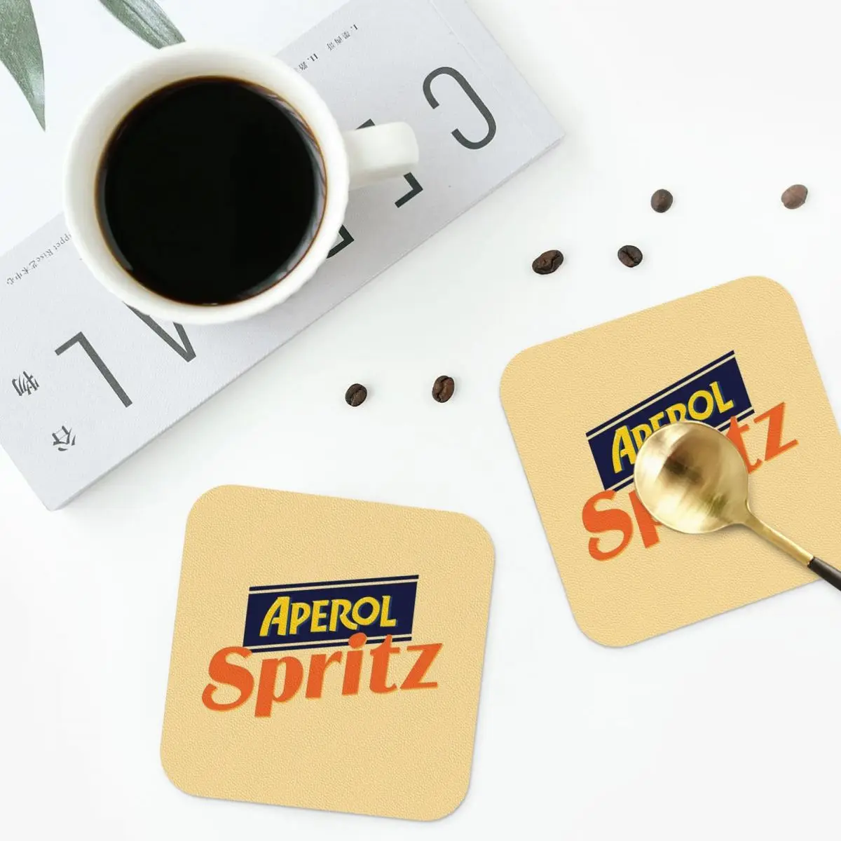 Aperol Spritz Coasters Baking Mat Dining Table Mat kitchen Accessories Sink Mat For Drying Dishes Mat Coffee Mat Hot Pad