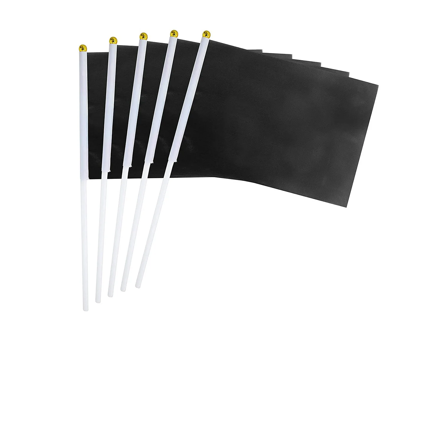 (SKY FLAG) Mini-Handflagge in einfarbiger Ausführung, 14*21cm, gelb, blau, schwarz, grün, weiß, rot, einfarbige Handflagge für Partys – Detail 11