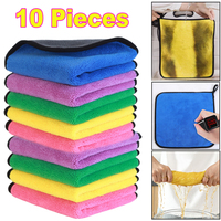 Microfiber Car Cleaning Towel Car Wash Drying Cloth Household Cleaning Supplies Dish Washing Cloth Hemming Car Detail Wash Towel