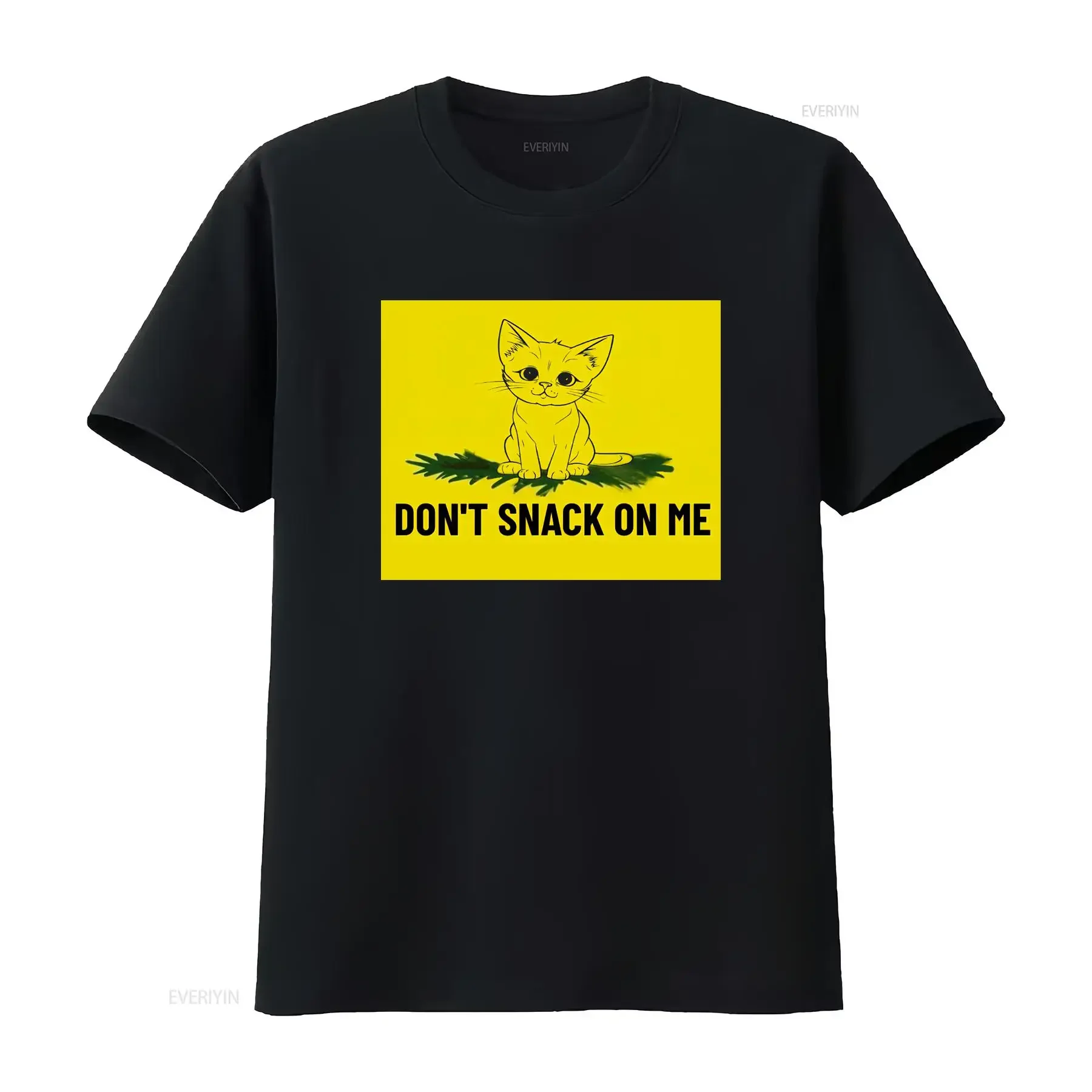 Introducing the Don't Snack On Me Cat T Shirt vintage Washed streetwear fashion Versatile Comfortable Unisex Soft Casual