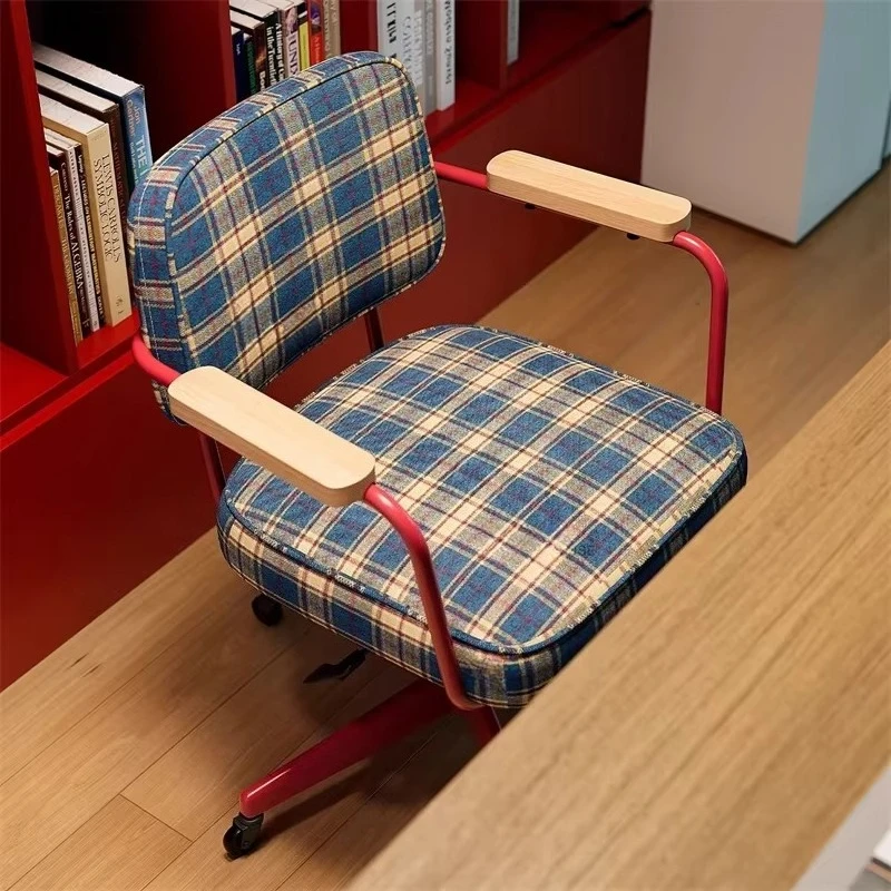Ergonomic office chair with backrest support Designer retro style computer desk and chair rotating family bedroom furniture