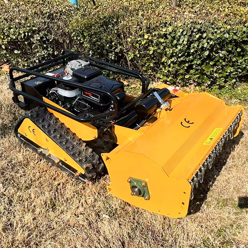 Robot cortacésped autopropulsado con certificación CE de alta calidad personalizado, nuevo diseño con pista de Control remoto para el jardín del hogar