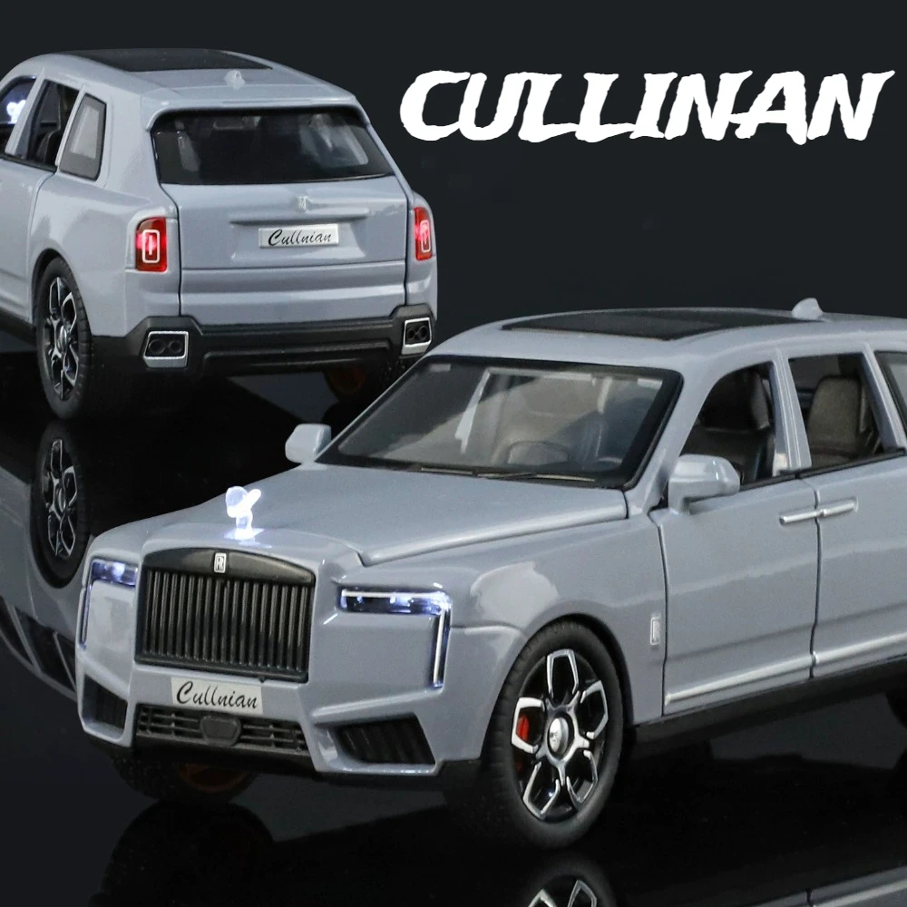 

1:32 Rolls Royce Cullinan Wraith модель автомобиля игрушечный литой под давлением металлический звук свет двери открытые роскошные автомобили украшения дома