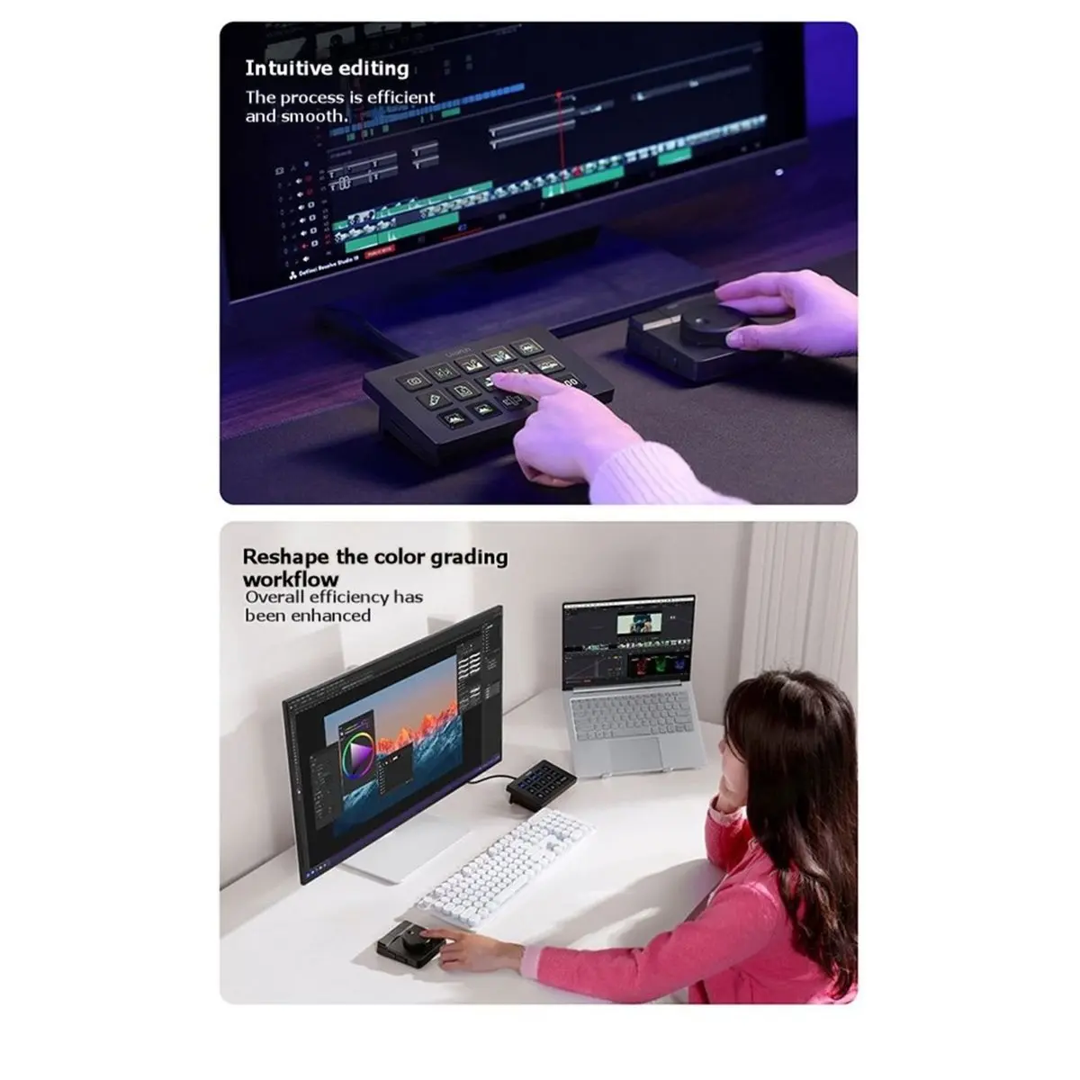 D100H Controller Wireless Video Editing Assistant Intelligent Studio Control for Phone Tablet